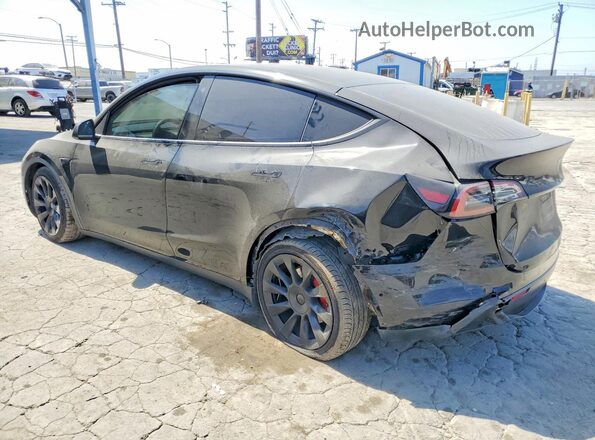 7SAYGDEF5NF345314 2022 TESLA MODEL Black უკანა მარცხენა