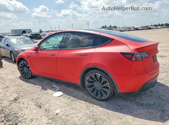 7SAYGDEF5NF382752 2022 TESLA MODEL Red Հետևի ձախ