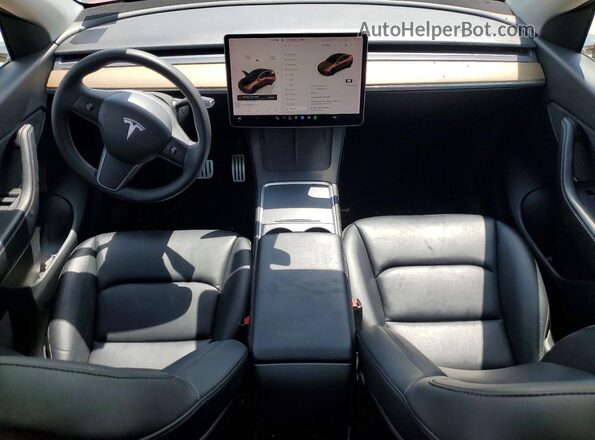 7SAYGDEF5NF382752 2022 TESLA MODEL Red Առջևի վահանակի տեսք