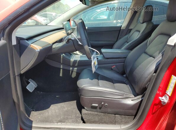 7SAYGDEF5NF382752 2022 TESLA MODEL Red Սալոնի դիմացի տեսք
