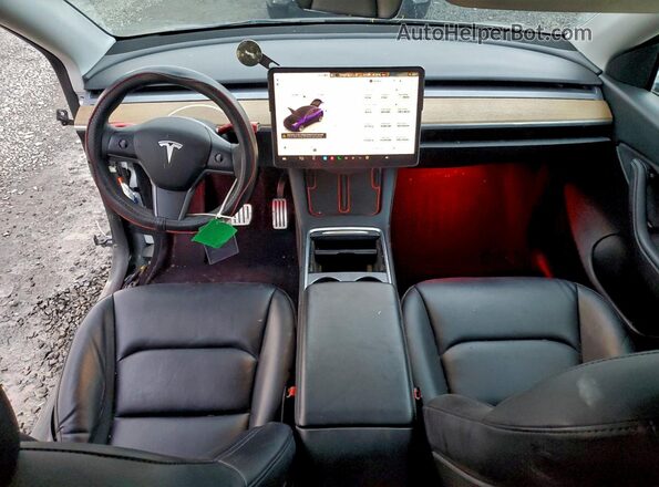 7SAYGDEF5NF398627 2022 TESLA MODEL Black Вид панелі приладів