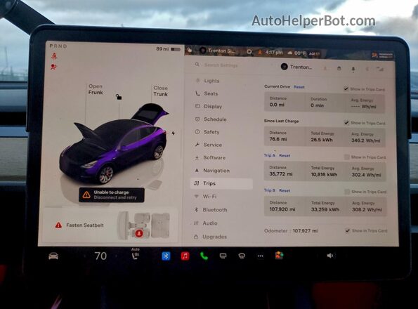 7SAYGDEF5NF398627 2022 TESLA MODEL Black Вид щитка приладів