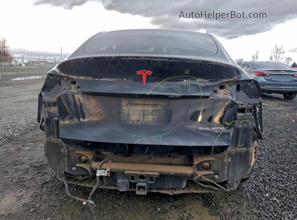 7SAYGDEF5NF398627 2022 TESLA MODEL Black Вид ззаду