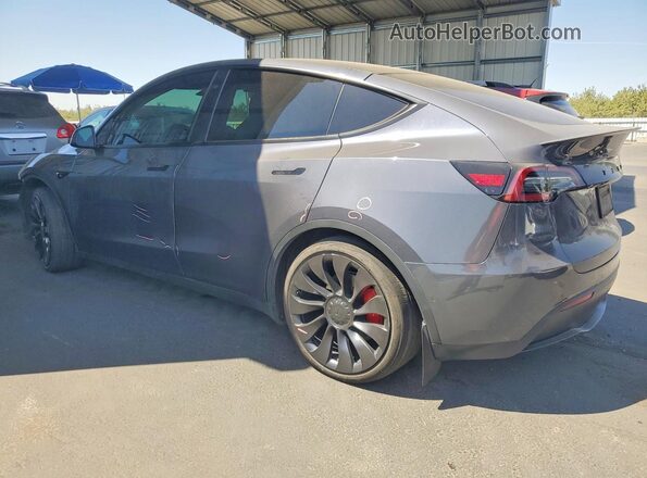7SAYGDEF5NF439046 2022 TESLA MODEL Gray Tył lewy