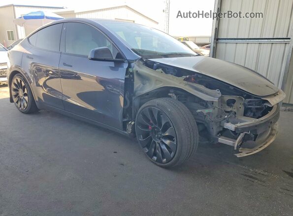 7SAYGDEF5NF439046 2022 TESLA MODEL Gray Przód prawy