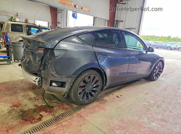 7SAYGDEF6NF377219 2022 TESLA MODEL Charcoal Rear right