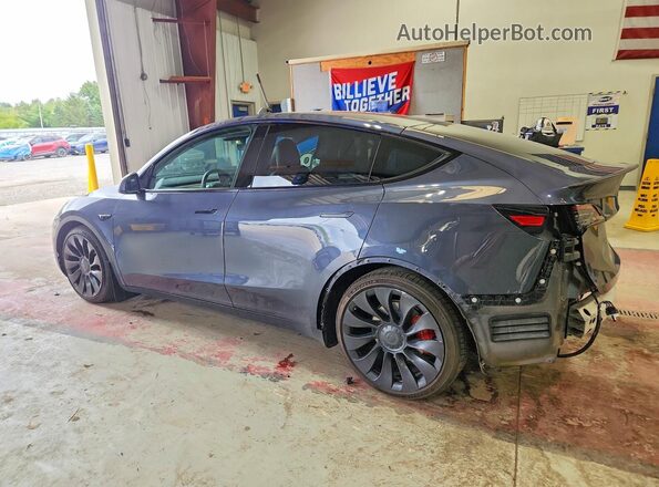 7SAYGDEF6NF377219 2022 TESLA MODEL Charcoal Rear left
