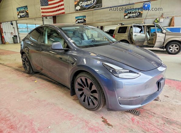 7SAYGDEF6NF377219 2022 TESLA MODEL Charcoal Front right