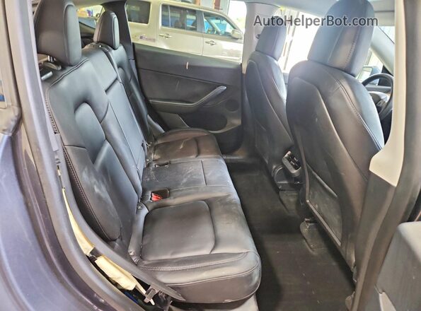7SAYGDEF6NF377219 2022 TESLA MODEL Charcoal Rear seats view