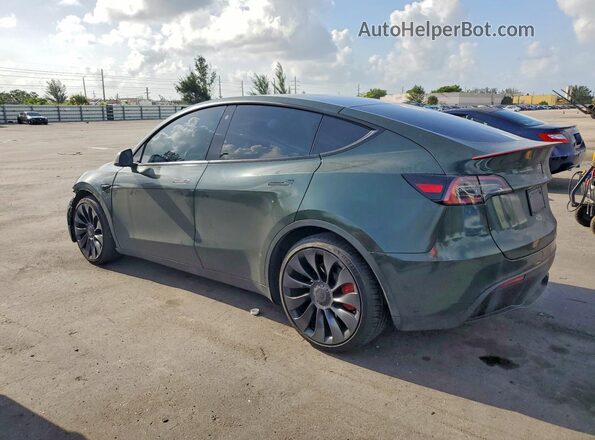 7SAYGDEF7NF536619 2022 TESLA MODEL Зеленый Задняя левая четверть