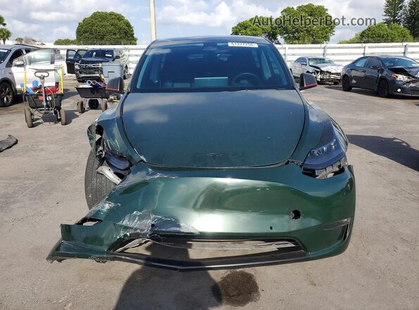 7SAYGDEF7NF536619 2022 TESLA MODEL Зеленый Вид спереди