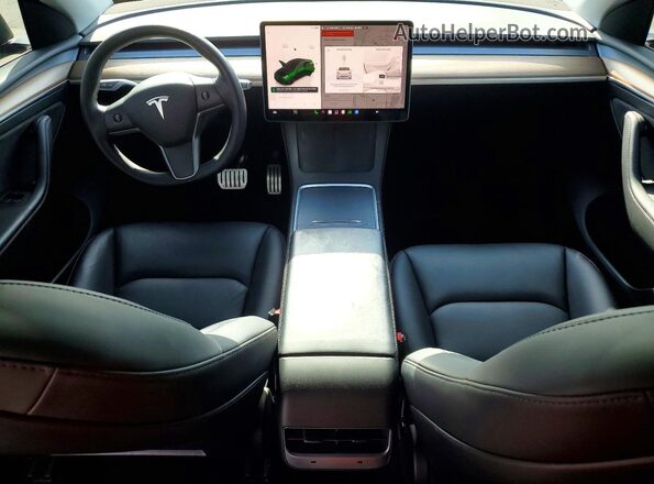 7SAYGDEF7NF536619 2022 TESLA MODEL Зеленый Вид панели приборов