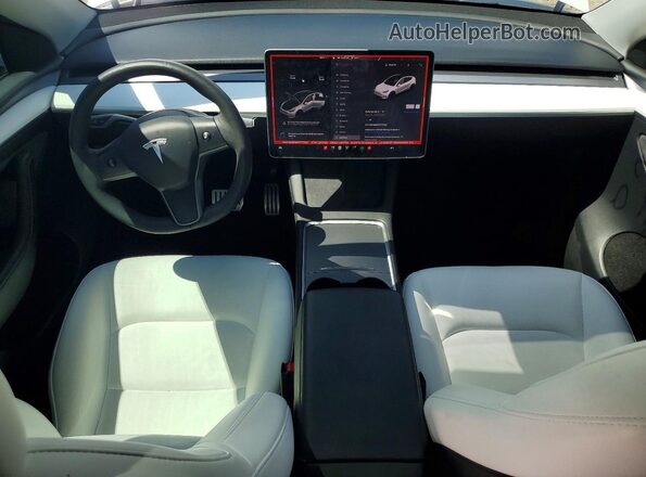 7SAYGDEF8PF777057 2023 TESLA MODEL White Vista del salpicadero