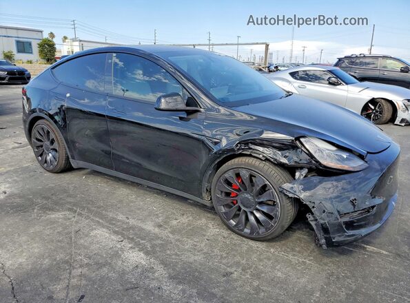 7SAYGDEF9NF393673 2022 TESLA MODEL Black Передня права чверть