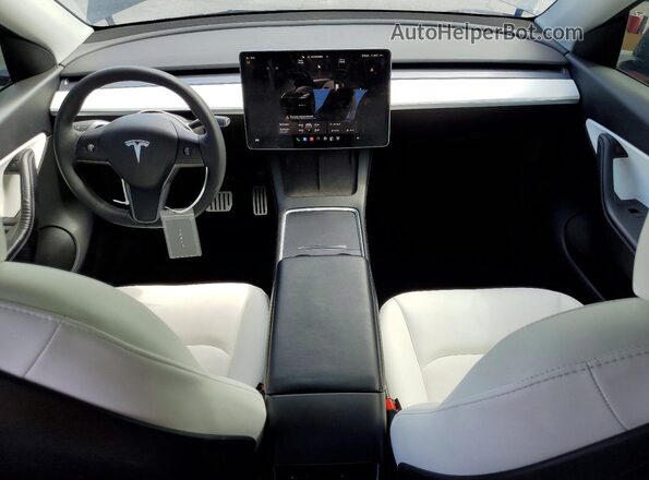 7SAYGDEF9NF393673 2022 TESLA MODEL Black Вид панелі приладів