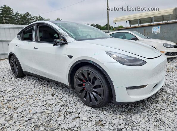 7SAYGDEF9SA343168 2025 TESLA MODEL Белый Передняя правая четверть