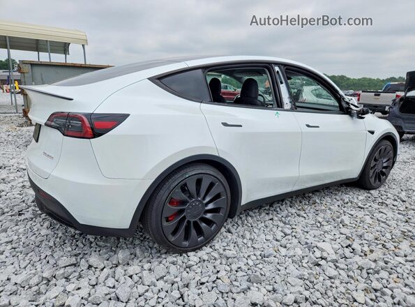 7SAYGDEF9SA343168 2025 TESLA MODEL Белый Задняя правая четверть