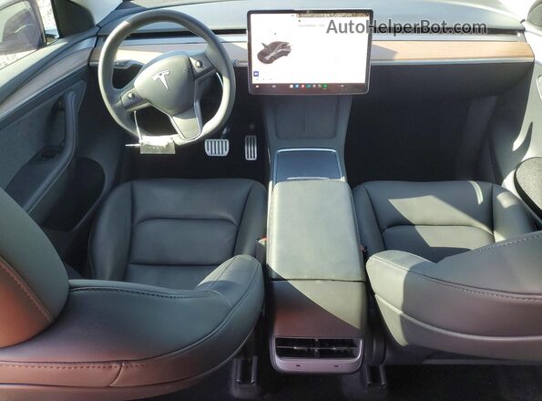 7SAYGDEF9SF263887 2025 TESLA MODEL Black წინა პანელის ხედი