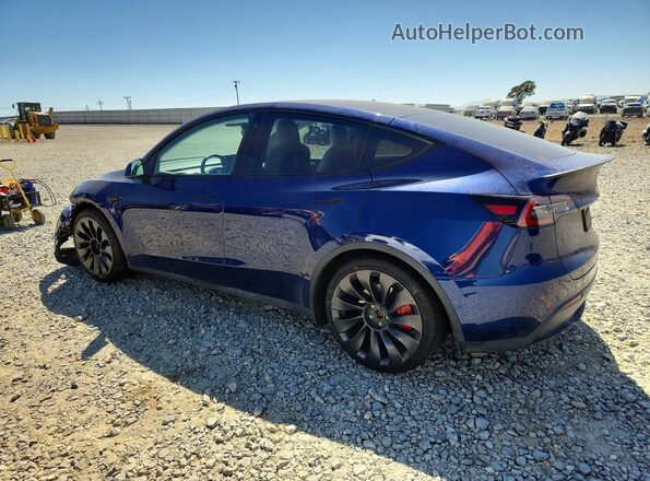 7SAYGDEFXNF561384 2022 TESLA MODEL Blue Tył lewy