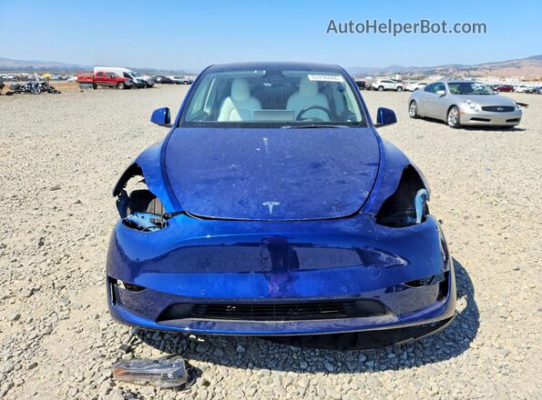 7SAYGDEFXNF561384 2022 TESLA MODEL Blue Widok z przodu