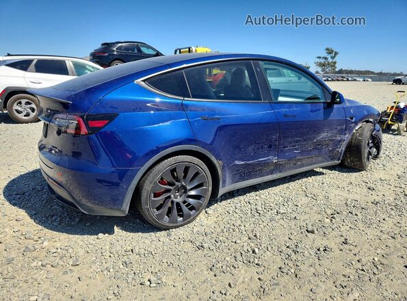 7SAYGDEFXNF561384 2022 TESLA MODEL Blue Tył prawy