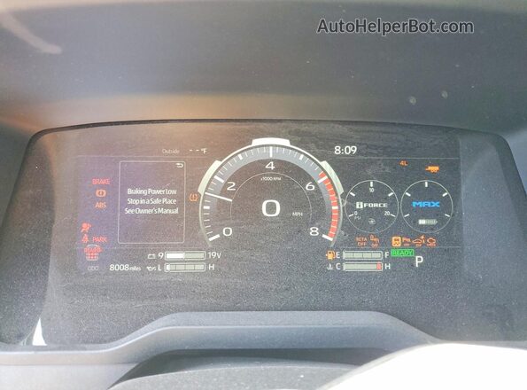 7SVAAABA1SX071043 2025 TOYOTA SEQUOIA Gray Սարքավորումների վահանակի տեսք