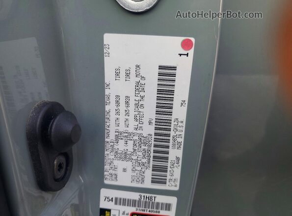 7SVAAABA5RX029310 2024 TOYOTA SEQUOIA Green VIN կոդի պիտակի տեսք