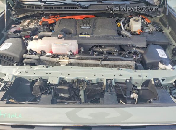 7SVAAABA5RX029310 2024 TOYOTA SEQUOIA Green Շարժիչի բաժամունքի տեսք