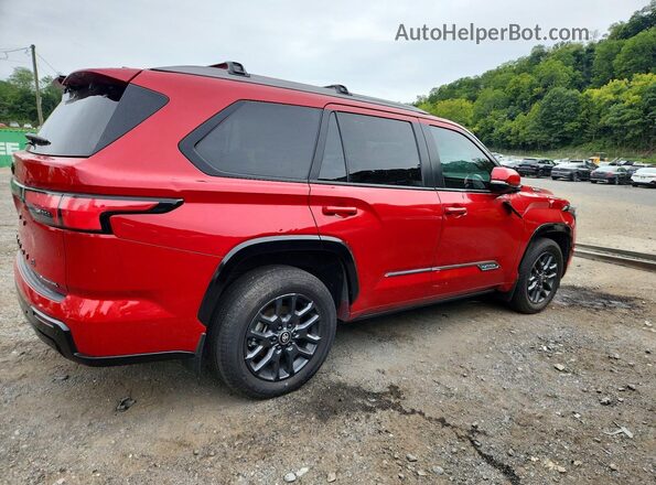 7SVAAABA7SX064503 2025 TOYOTA SEQUOIA Red Trasero derecho