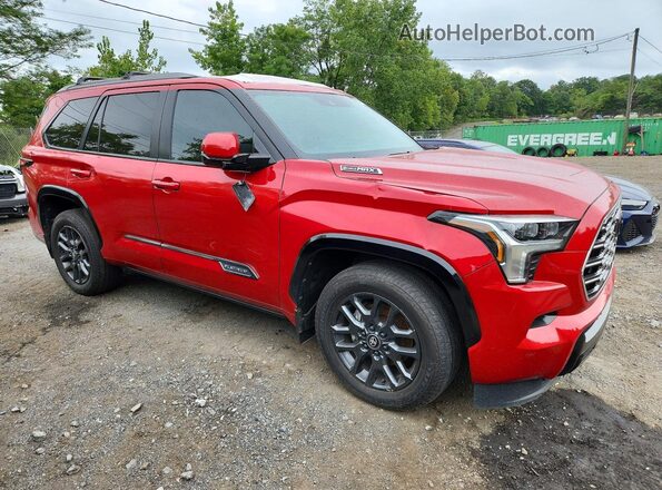 7SVAAABA7SX064503 2025 TOYOTA SEQUOIA Red Delantero derecho