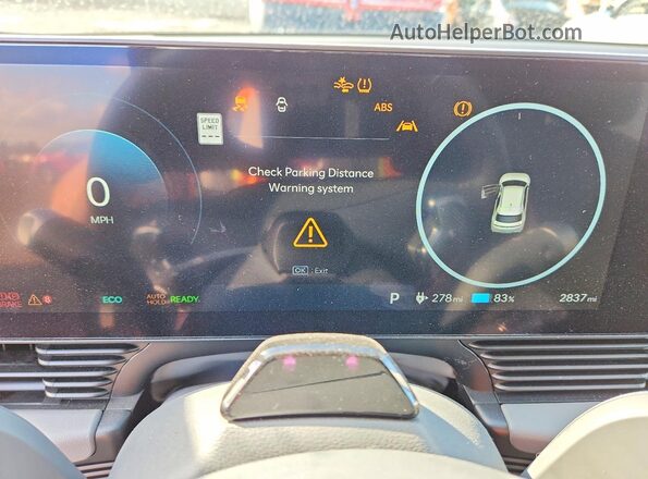 7YAKMDDC7SY001393 2025 HYUNDAI IONIQ Black Widok zestawu wskaźników