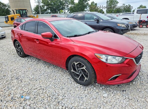 JM1GL1V50H1131631 2017 MAZDA 6 Red წინა ხედი