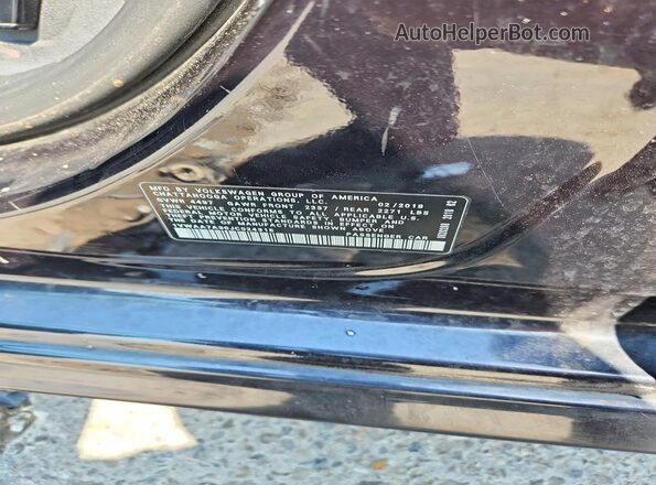 1VWAA7A30JC024315 2018 VOLKSWAGEN PASSAT Black Vista de la etiqueta del VIN