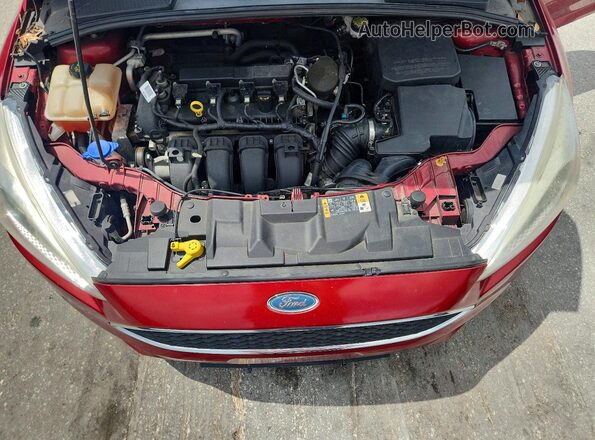 1FADP3K24GL209673 2016 FORD FOCUS Red ძრავის განყოფილების ხედი