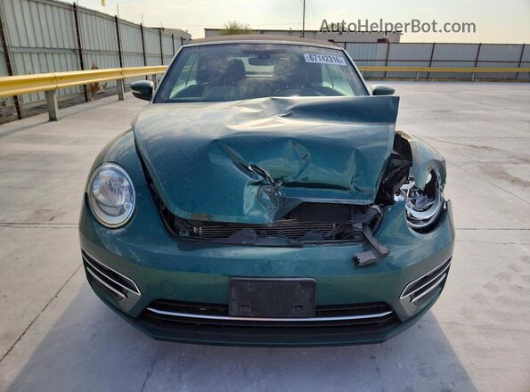 3VW517AT3HM816369 2017 VOLKSWAGEN BEETLE Зеленый Вид сзади