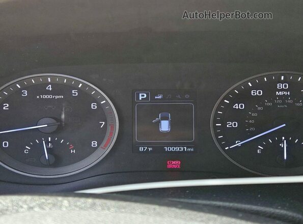 KM8J33A43JU654740 2018 HYUNDAI TUCSON Серебряный Вид щитка приборов
