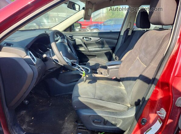 KNMAT2MV8GP701772 2016 NISSAN ROGUE Красный Вид панели приборов