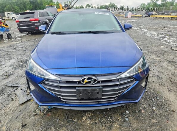 5NPD84LF0KH404858 2019 HYUNDAI ELANTRA Синий Вид сзади
