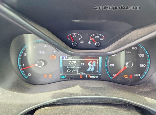 1GCPTDE18G1334943 2016 CHEVROLET COLORADO Gray უკანა სავარძლების ხედი