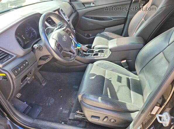 KM8J33A2XGU200296 2016 HYUNDAI TUCSON Black წინა პანელის ხედი