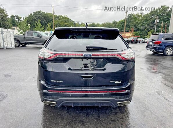 2FMPK4AP1JBC42030 2018 FORD EDGE Black Vista trasera
