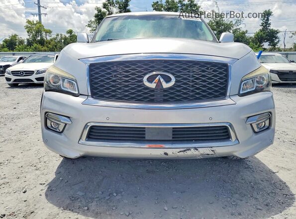 JN8AZ2NF7G9610023 2016 INFINITI QX80 Silver უკანა ხედი