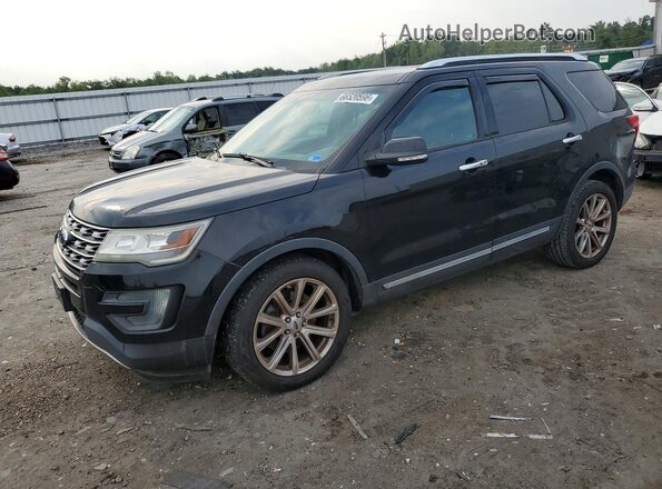 1FM5K8F82GGB27776 2016 FORD EXPLORER Black Tył lewy