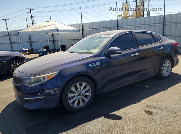 5XXGU4L31GG095287 2016 KIA OPTIMA Blue Trasero izquierdo
