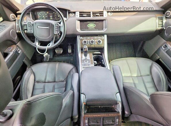 SALWV2FV2HA137742 2017 LAND ROVER RANGE Black Սարքավորումների վահանակի տեսք