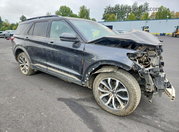 1FM5K8GC7MGB18148 2021 FORD EXPLORER Black Front view