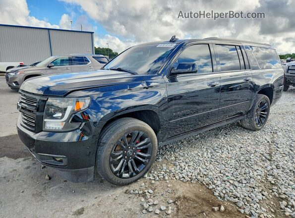 1GNSKJKC1KR259263 2019 CHEVROLET SUBURBAN Black Trasero izquierdo