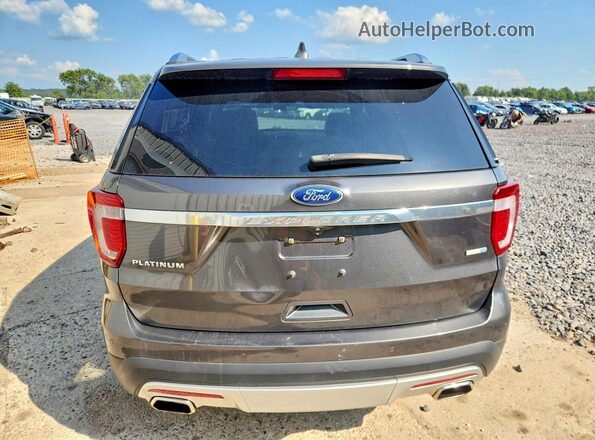 1FM5K8HT0HGC45649 2017 FORD EXPLORER Gray Front interior view