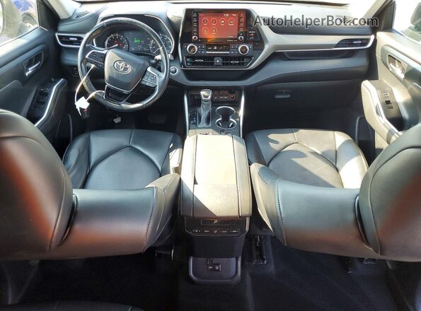 5TDGZRAH0MS051322 2021 TOYOTA HIGHLANDER Gray Սարքավորումների վահանակի տեսք