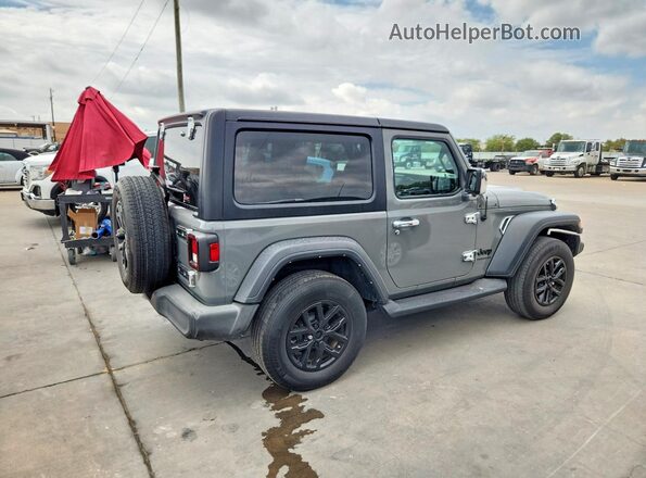 1C4GJXAN0PW639498 2023 JEEP WRANGLER Серый Передняя правая четверть